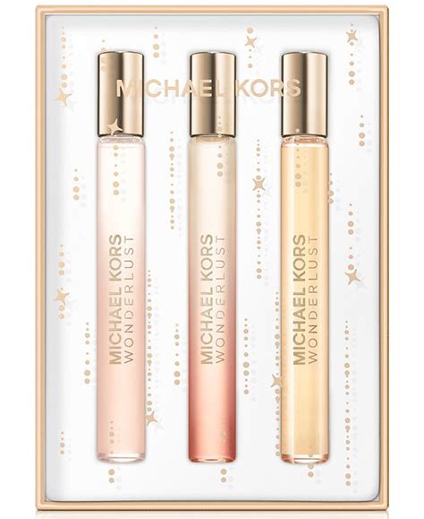 michael kors 3-pc. wonderlust purse spray gift set|wonderlust purse spray set.